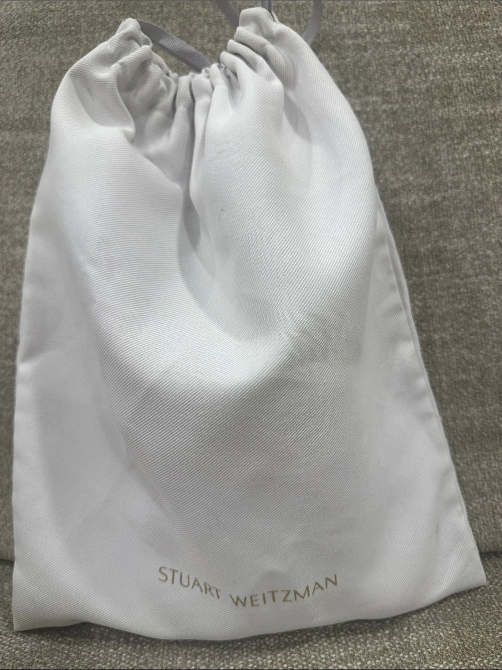 Stuart Weitzman Women’s White Leather Sneakers Size 8M with Dust Bag